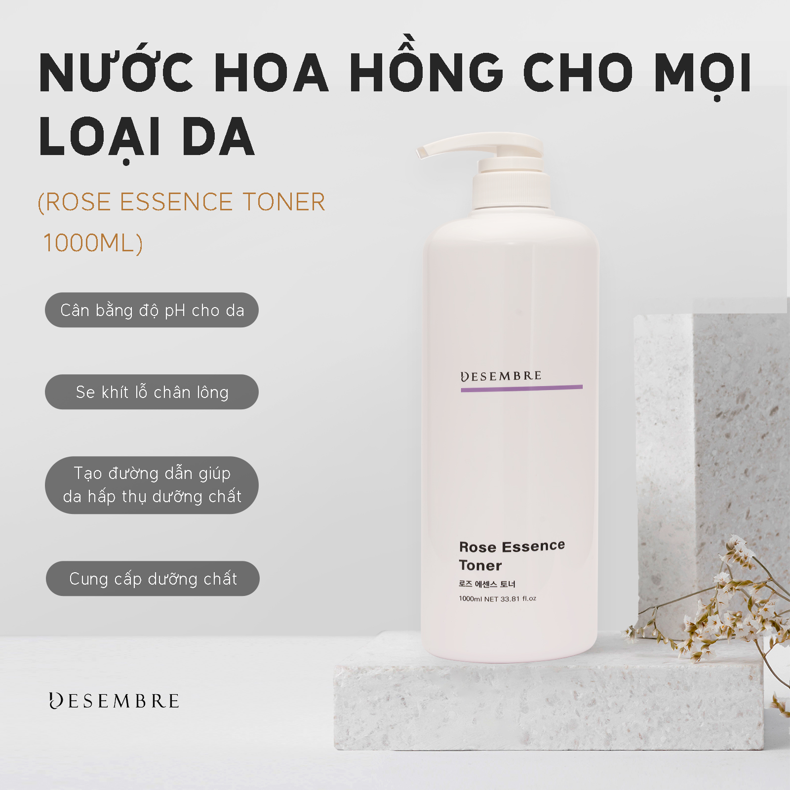 25 Nước hoa hồng cho mọi loại da